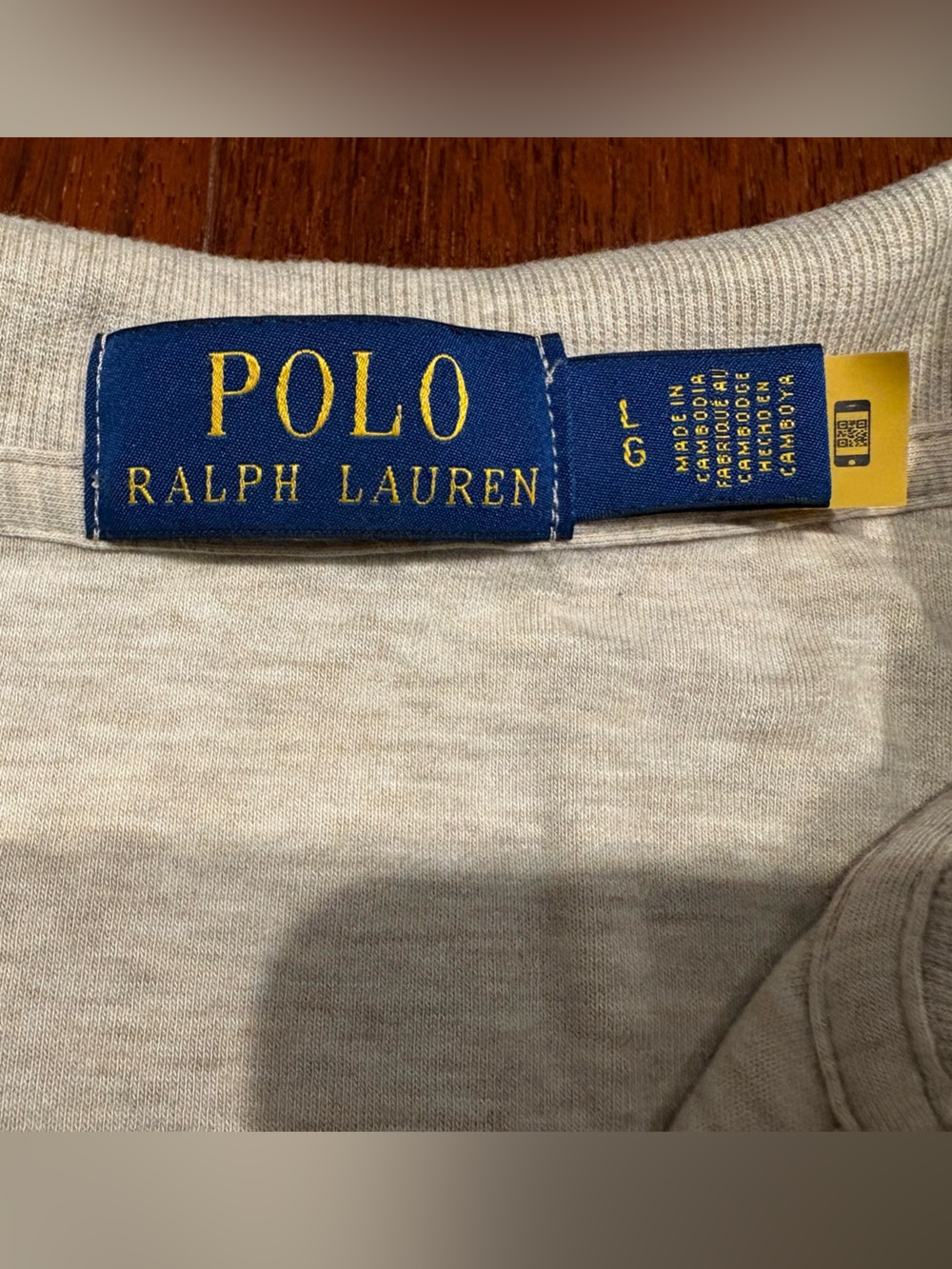 Polo by Ralph Lauren Men's Beige Quarter-Zip - Picture 3 of 4